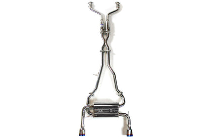 Invidia Gemini Cat Back Exhaust - Titanium Rolled-Tips - 2003-2009 Infiniti G35 Coupe