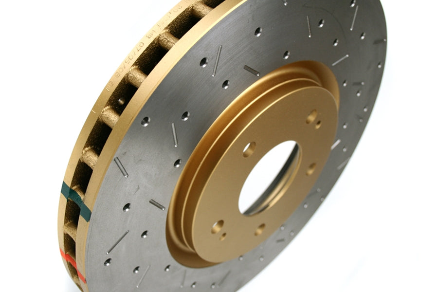 DBA 4000 Series Drilled/Slotted Rotor Single Front - 2003-2006 Mitsubishi Evo 8/9