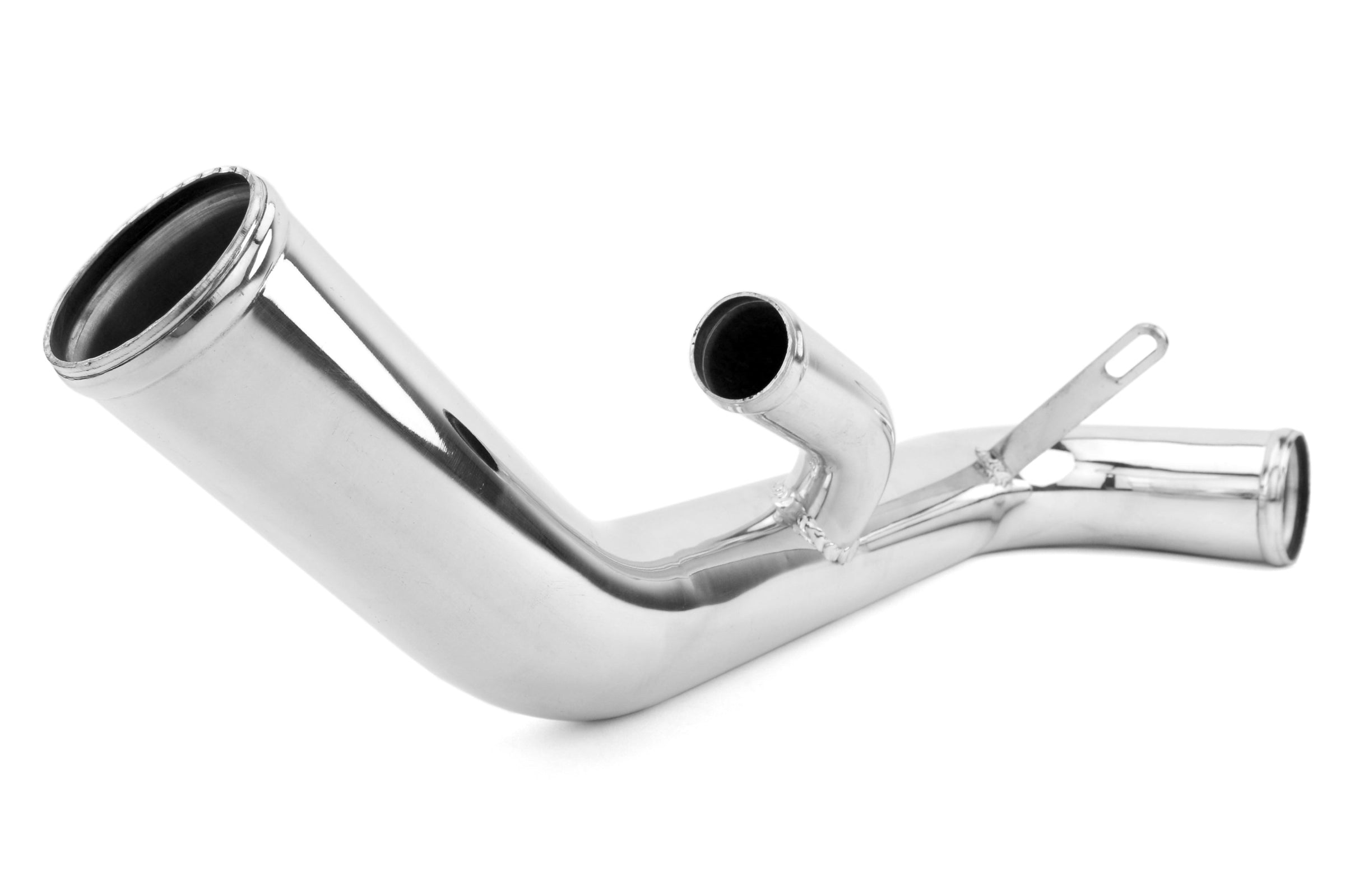 Mishimoto Lower Intercooler Pipe Red - 2008-2015 Mitsubishi Evo X
