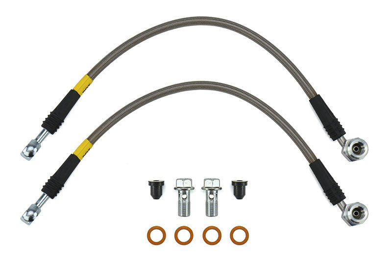 Stoptech Stainless Steel Brake Lines Rear - 2003-2006 Mitsubishi Evo 8/9