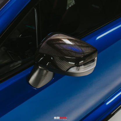 Seibon Carbon Fiber Mirror Covers - 2015-2021 Subaru WRX / STI