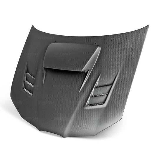 Seibon Dry Carbon Fiber CWII Style Hood - 2006-2007 Subaru WRX / STI