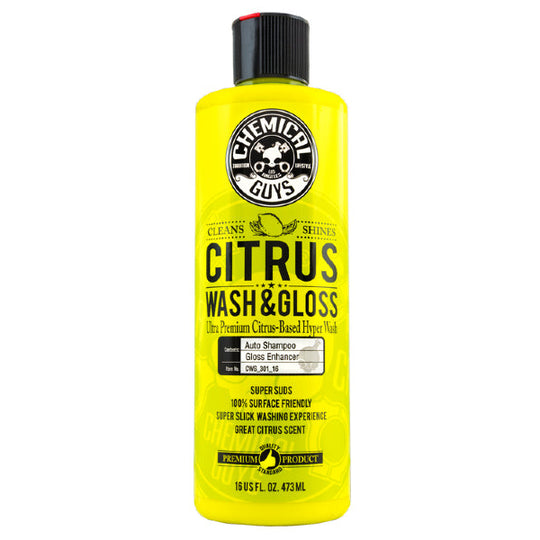 Chemical Guys Citrus Wash and Gloss Concentrated Car Wash (16 oz) - Universal
