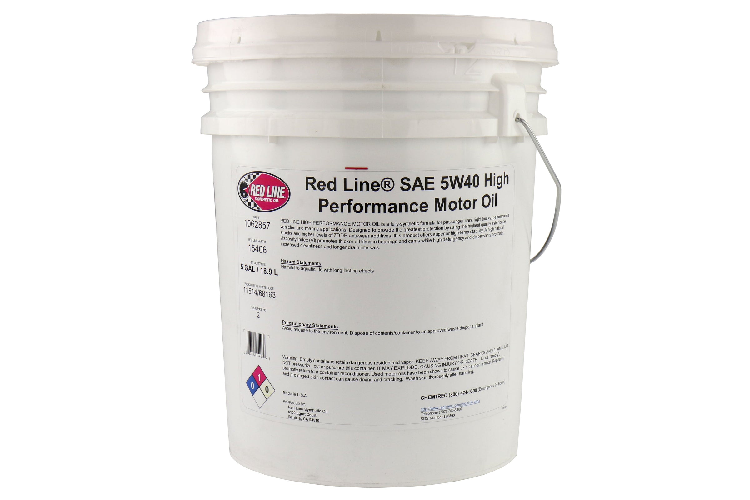 Red Line 5W40 Motor Oil - 5gl - Universal