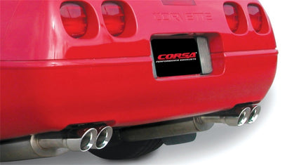 Corsa 86-91 Chevrolet Corvette C4 5.7L V8 L98 Polished Sport Cat-Back Exhaust