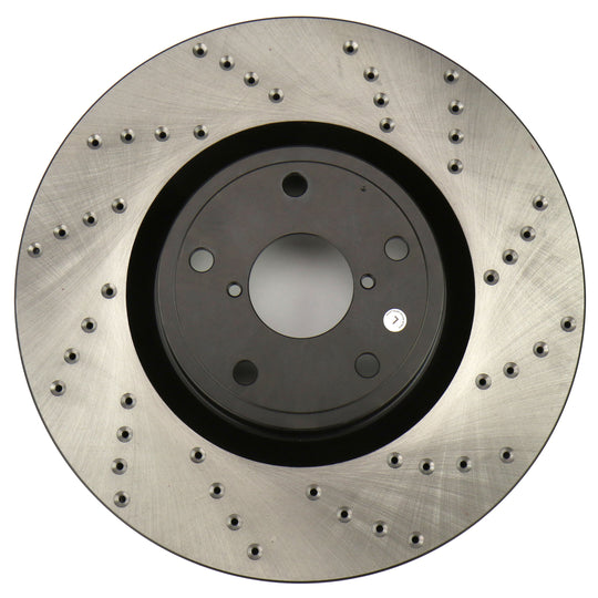 Stoptech Drilled Rotor Single Front Left - 2005-2017 Subaru STI