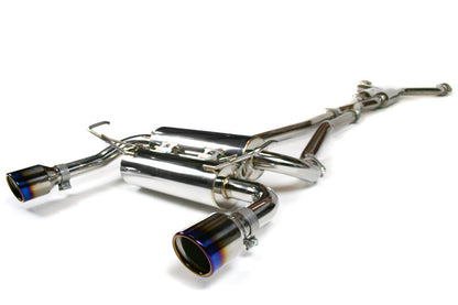 Invidia Gemini Cat Back Exhaust - Titanium Rolled-Tips - 2003-2009 Infiniti G35 Coupe