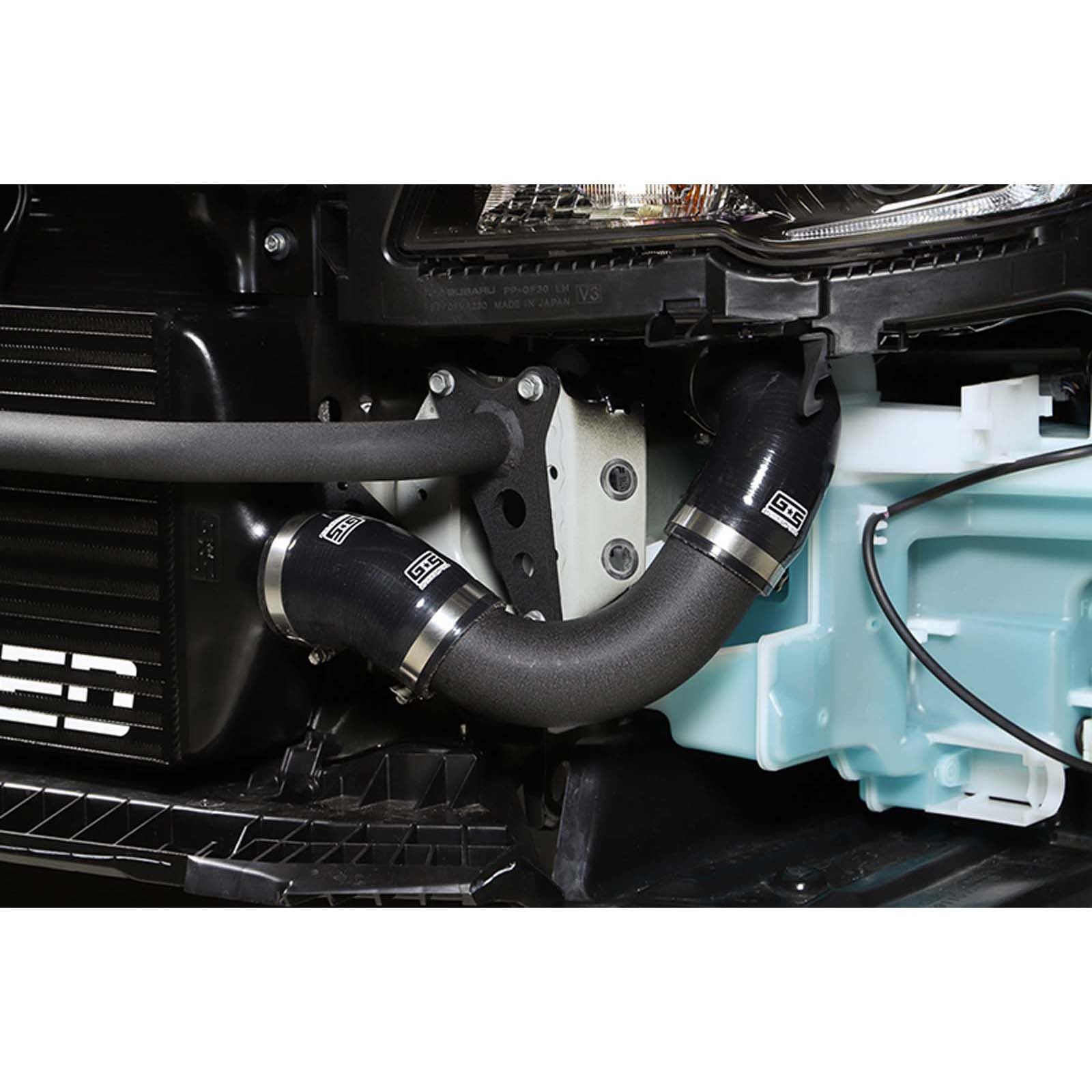 GrimmSpeed Front Mount Intercooler Kit Black Core w/ Black Piping - 2015-2021 Subaru WRX / STI