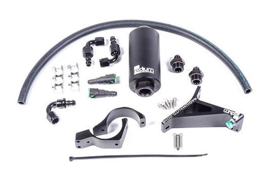 Radium Master Cylinder Brace w/ Fuel Filter & Bracket (Microglass Filter) - Subaru Models (inc. 2002-2007 Impreza / 1997-2008 Forester)