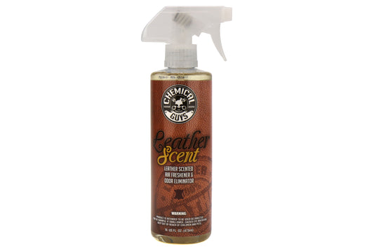 Chemical Guys Leather Scent Premium Air Freshener and Odor Eliminator (16 oz) - Universal