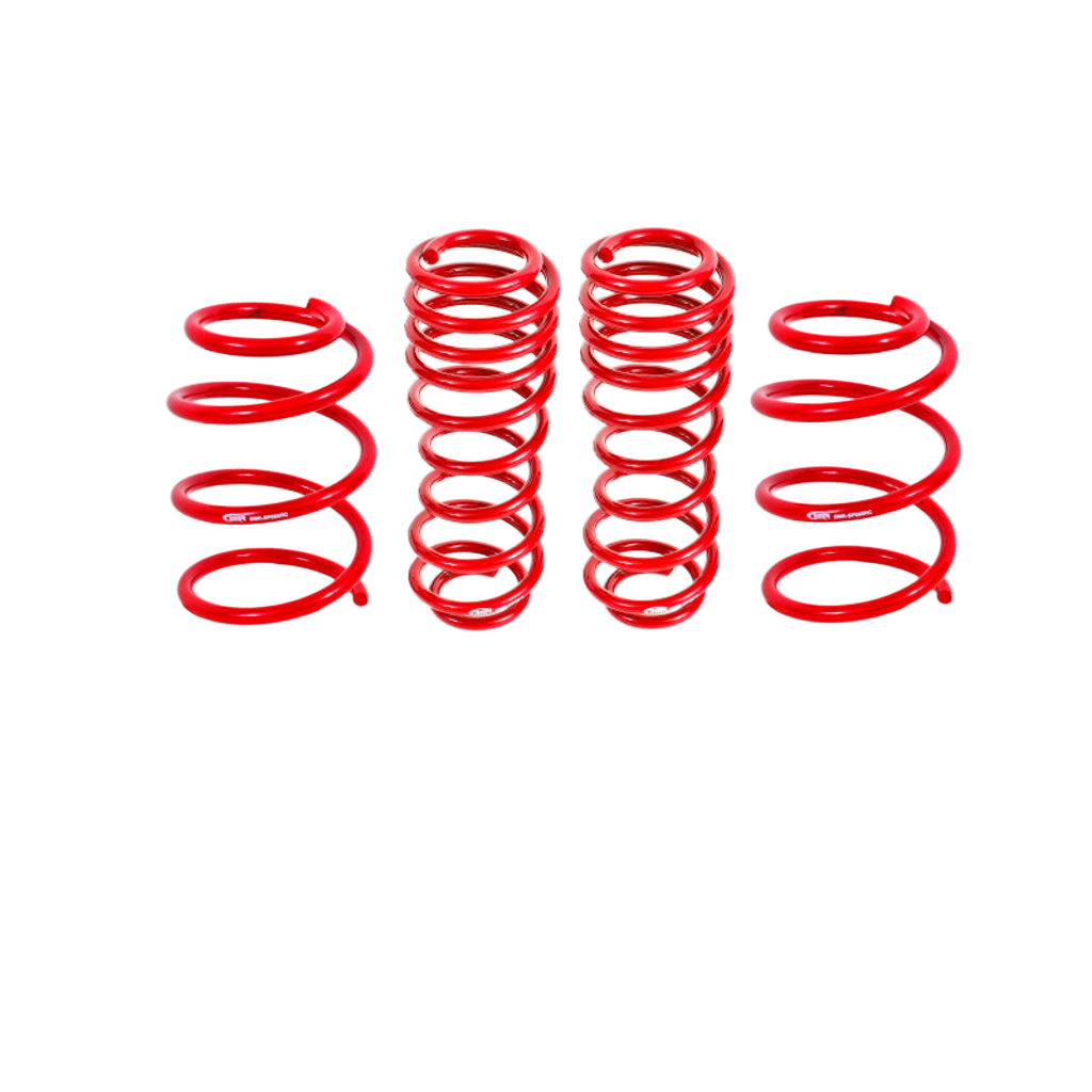 BMR 05-14 S197 Mustang GT Handling Version Lowering Springs (Set Of 4) - Red