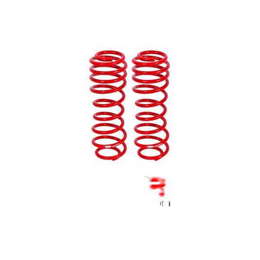 BMR 05-14 S197 Mustang GT/GT500 Rear Performance/Drag Lowering Springs - Red