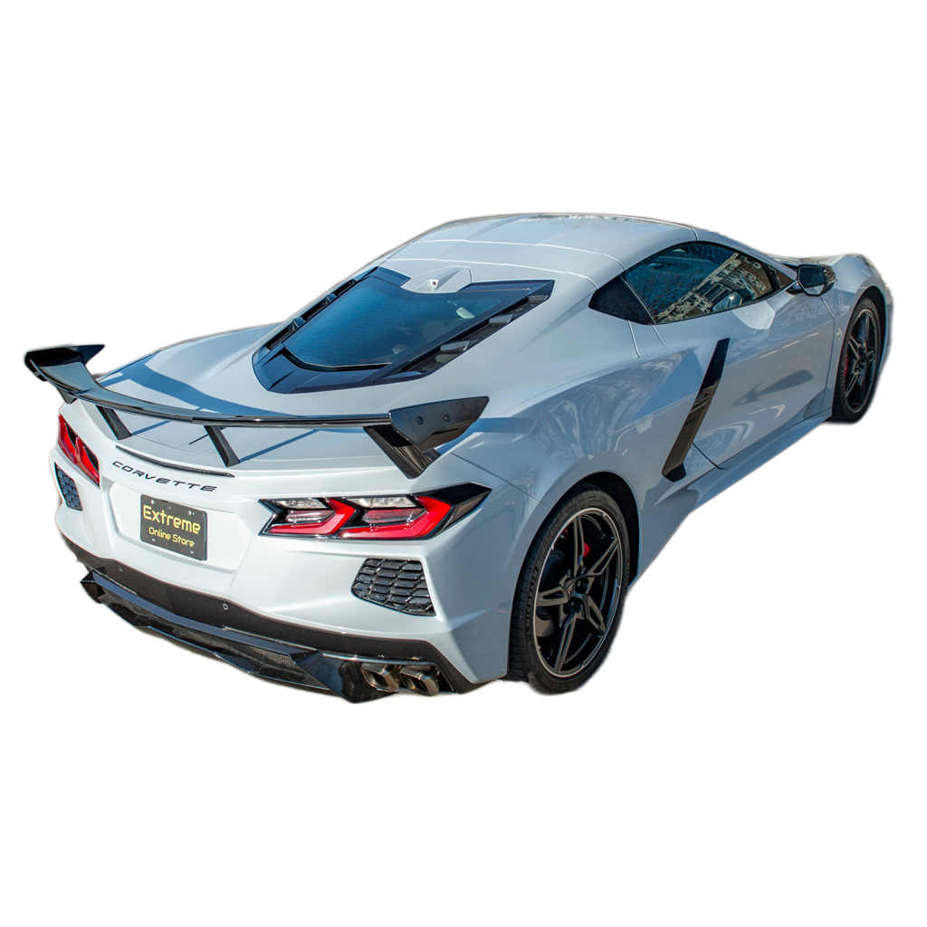 CHEVROLET CORVETTE C8 EXTENDED REAR TRUNK SPOILER HIGH WING