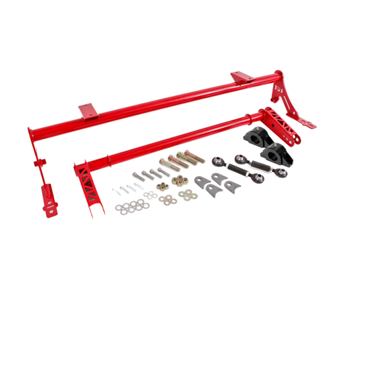 BMR 05-14 S197 Mustang Rear Bolt-On Hollow 35mm Xtreme Anti-Roll Bar Kit (Delrin) - Red