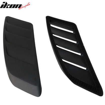 2015-2018 Ford Mustang V6 & EcoBoost GT Style Black Hood Vents PP