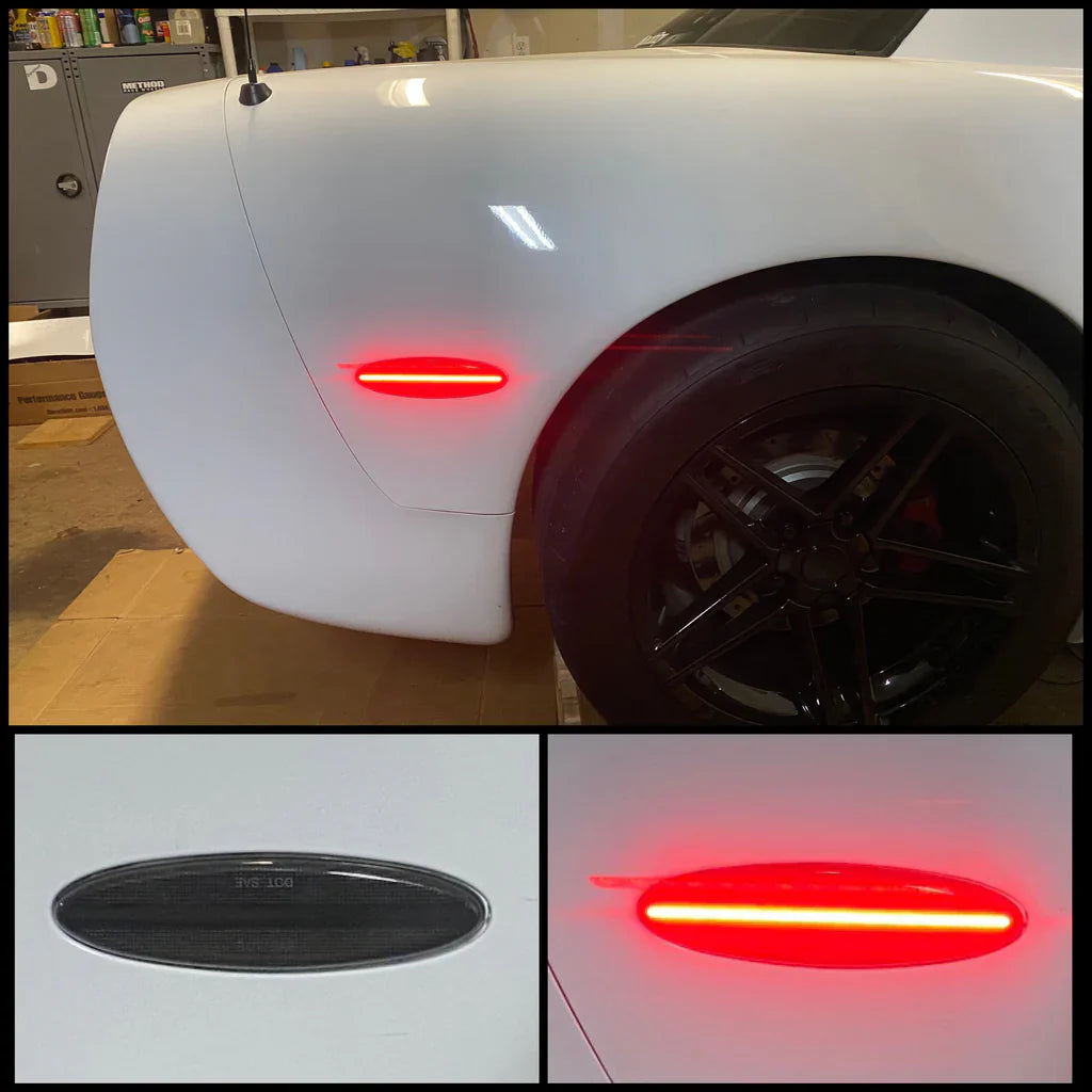 Corvette C5 G3 Laser LED Rear Side Marker Assemblies