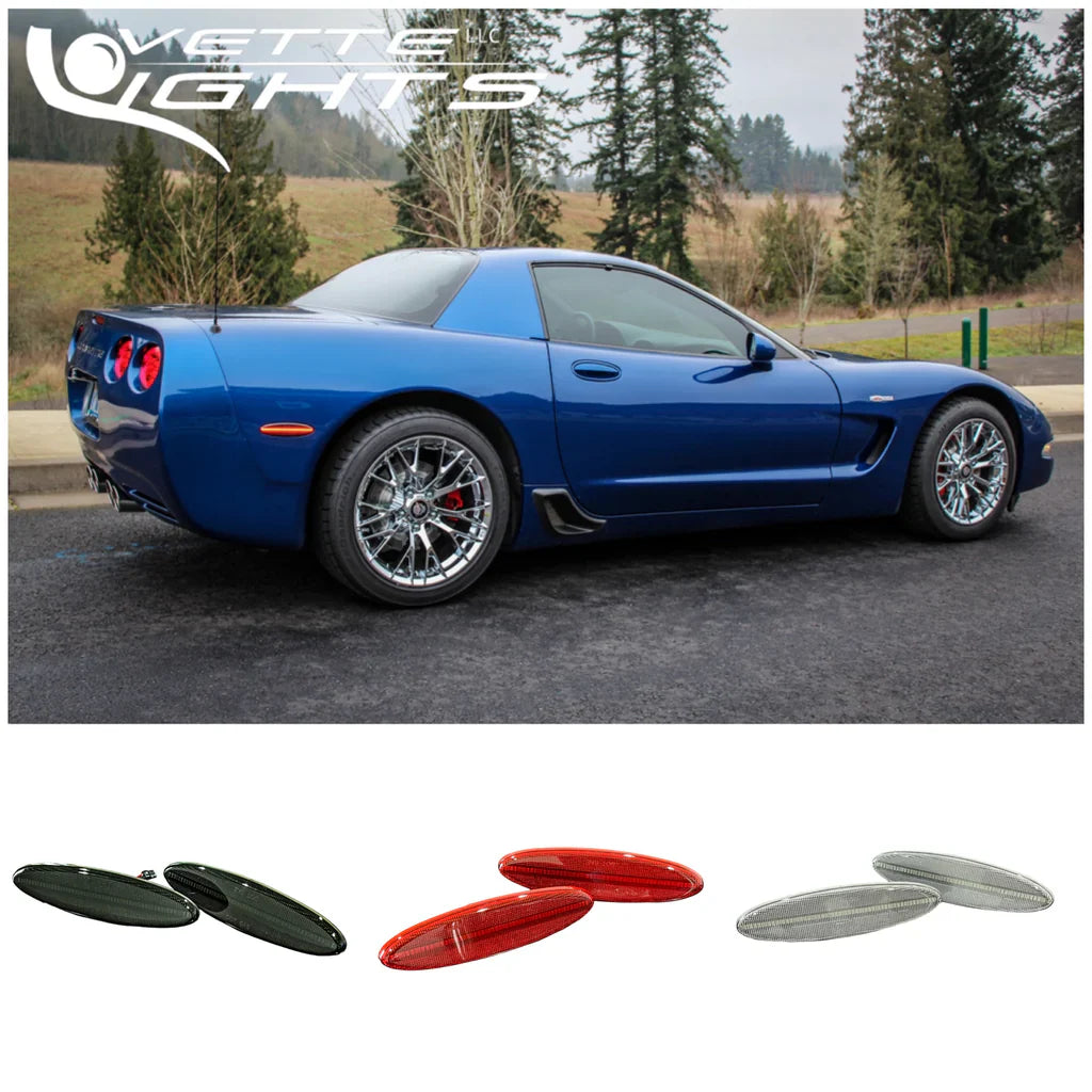 Corvette C5 G3 Laser LED Rear Side Marker Assemblies