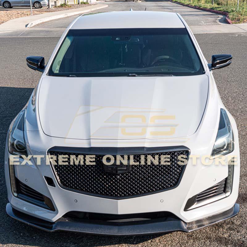 EOS 2014-19 CADILLAC CTS CARBON FIBER FRONT SPLITTER & SIDE SKIRTS