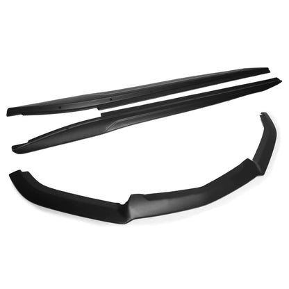 EOS 2014-19 CADILLAC CTS CARBON FIBER FRONT SPLITTER & SIDE SKIRTS