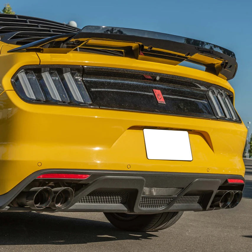 201517 EOS FORD MUSTANG GT350 REAR BUMPER QUAD TIPS DIFFUSER 4thto5thAutomotive