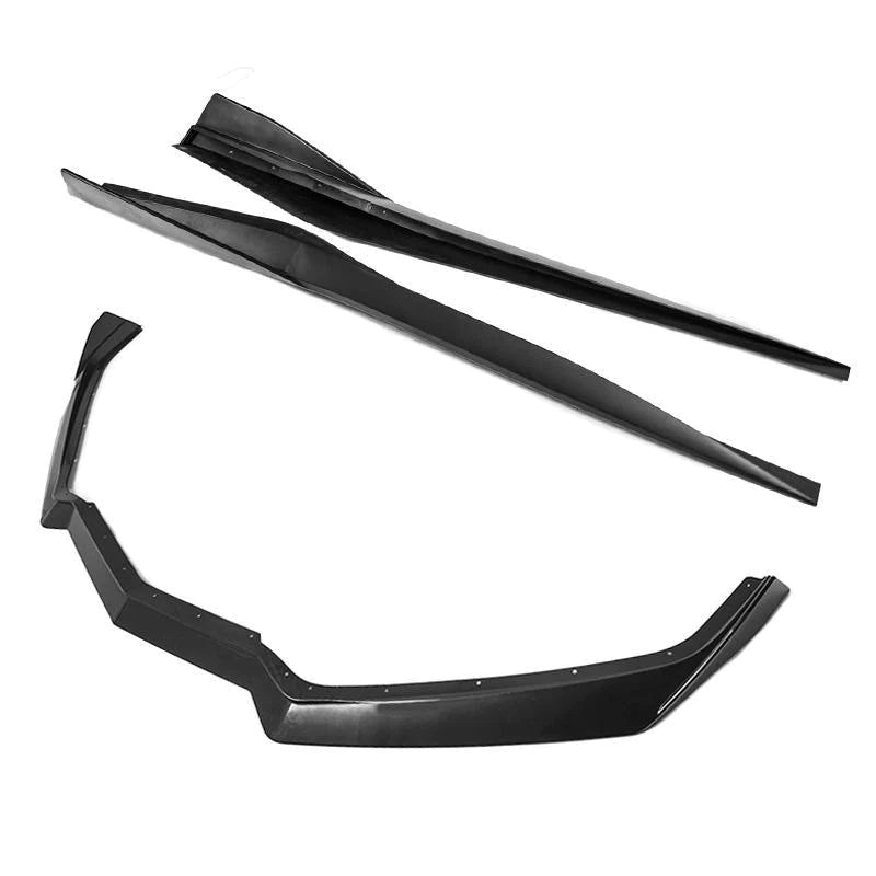 EOS CORVETTE C8 5VM FRONT SPLITTER (2-PIECE VERSION) & SIDE SKIRTS