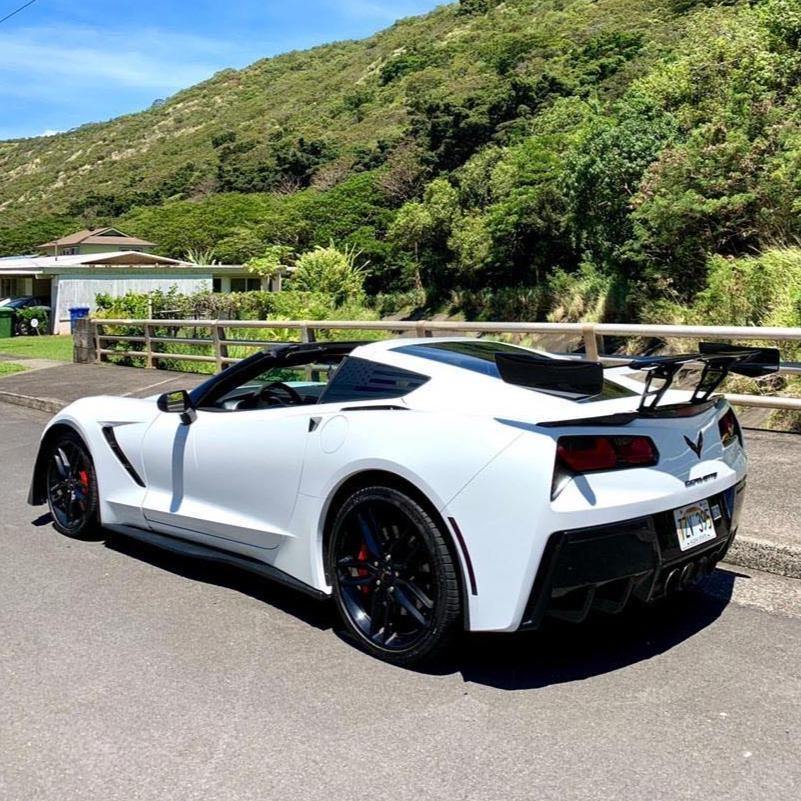 CORVETTE C7 ZR1 ZTK CONVERSION REAR SPOILER HIGH WING