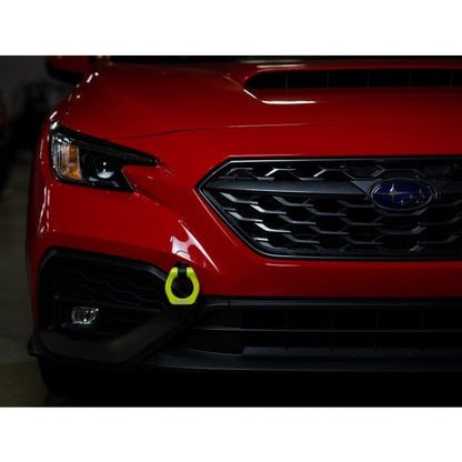 Mishimoto Racing Front Tow Hook - Yellow - 2022-2024 Subaru WRX