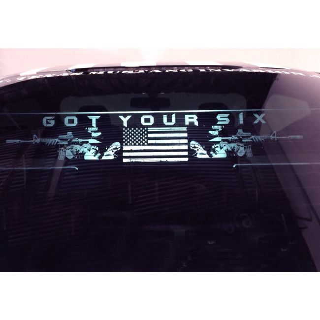 2015-Up Ford Mustang Coupe WindRestrictor® Rear Add On Glow Plate