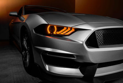 Oracle Lighting 18 - 23 Ford Mustang Dynamic ColorSHIFT LED Headlights - Black Series SEE WARRANTY - 4thto5thAutomotive