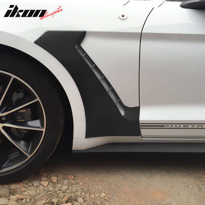 2015-2021 Ford Mustang GT350 Style Unpainted Side Fender Scoops PP