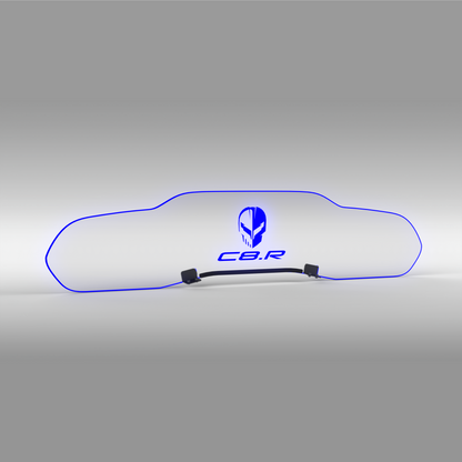 WindRestrictor® C8 Coupe Rear Add On Glow Plate