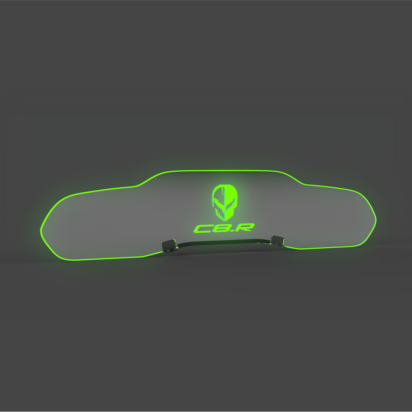 WindRestrictor® C8 Coupe Rear Add On Glow Plate