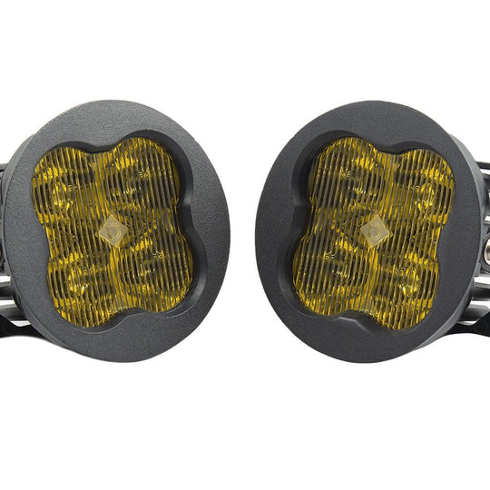 Diode Dynamics SS3 Max Type A Kit ABL SAE Fog Lights (Yellow) - 2015-2021 Subaru WRX / 2015-2017 Subaru WRX STi / 2013-2017 Subaru BRZ / 2013-2016 Scion FR-S / 2013-2015 Honda Civic Si Sedan / 2016-2025 Honda Civic