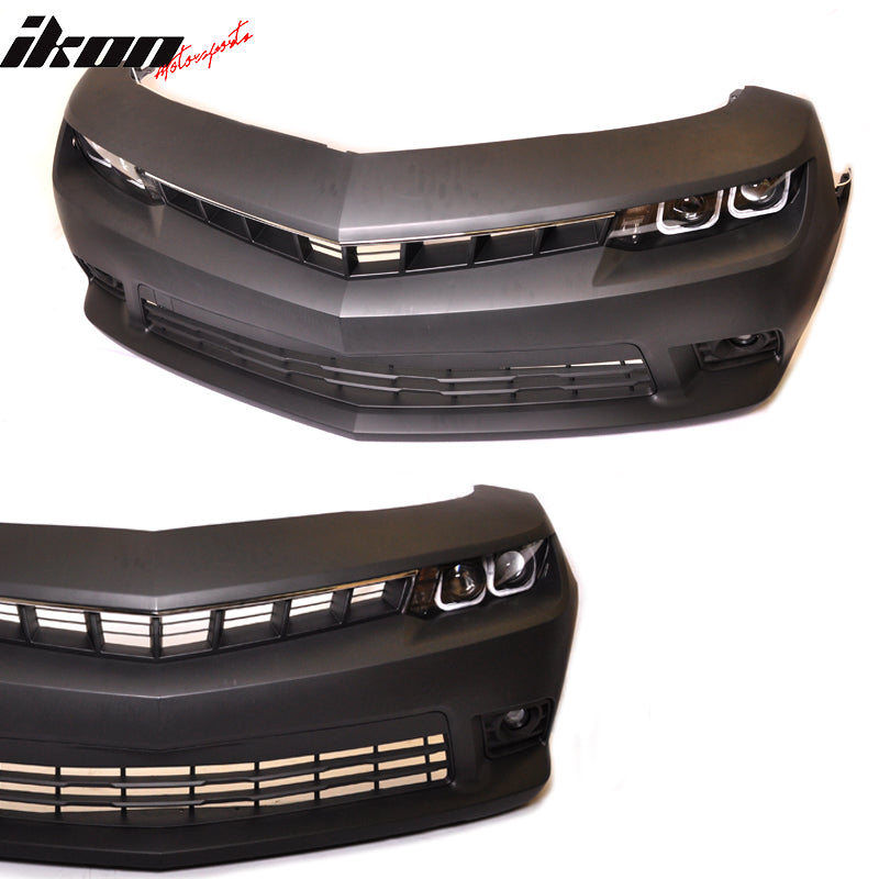 2014-2015 Chevy Camaro SS Style Front Bumper Cover CCFL Halo Headlight