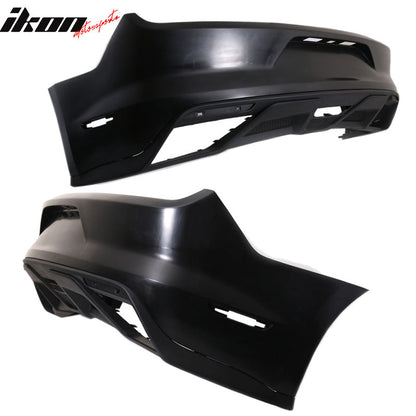 2015-2016 Ford Mustang GT350 Black Rear Bumper Kit With Diffuser