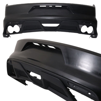 2015-2016 Ford Mustang GT350 Black Front Rear Bumper Conversion PP