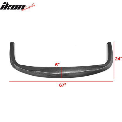 Fits Universal 1PC CS STI  Style Carbon Fiber Black Front Bumper Lip