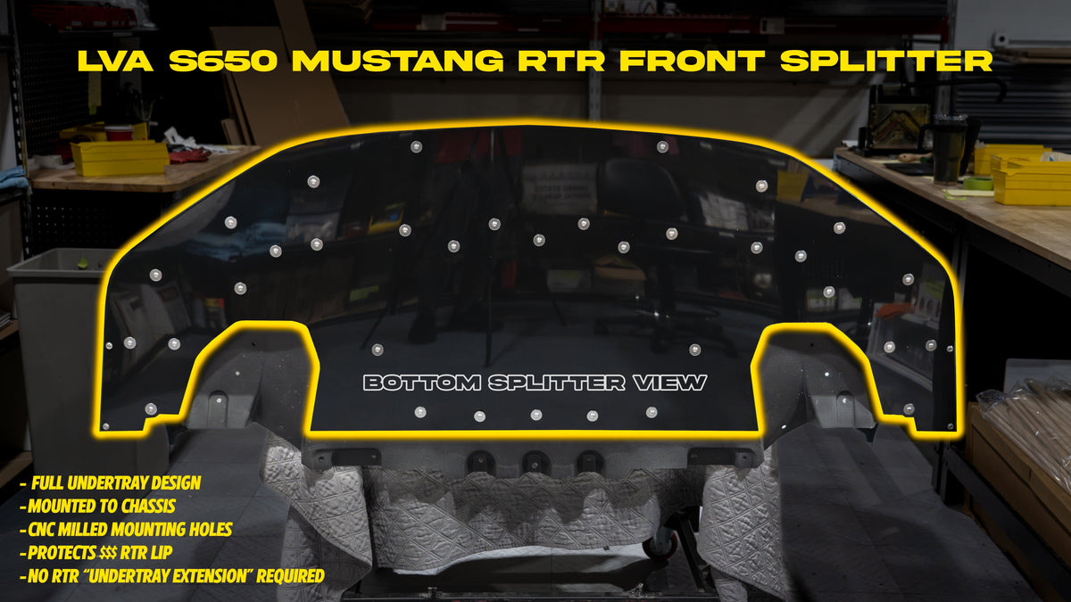 2024-2026 Ford Mustang S650 RTR Elite Series 2pc Front Splitter - LVA — LVA photo 18