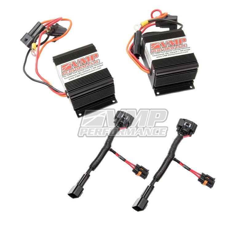 VMP Performance 07 - 10 Ford Shelby GT500 Dual Plug and Play Fuel Pump Voltage Booster - 4thto5thAutomotive