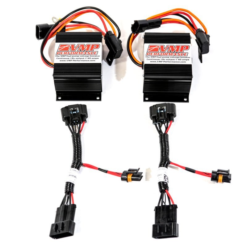 VMP Performance 07 - 10 Ford Shelby GT500 Dual Plug and Play Fuel Pump Voltage Booster - 4thto5thAutomotive