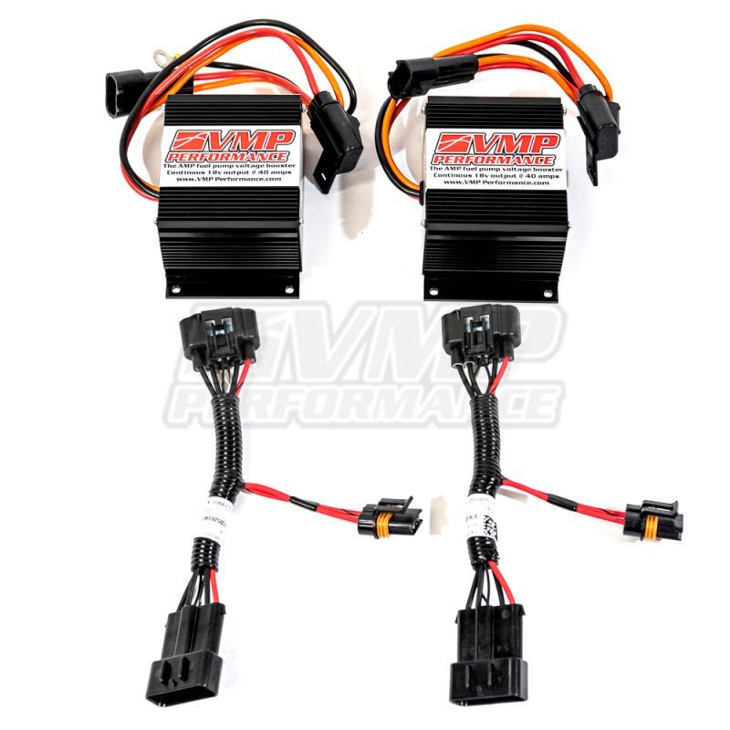 VMP Performance 07 - 10 Ford Shelby GT500 Dual Plug and Play Fuel Pump Voltage Booster - 4thto5thAutomotive