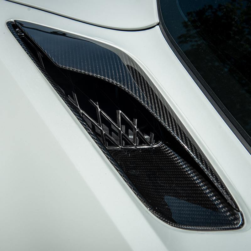 Corvette C7 DRY CARBON FIBER Rear Quarter Intake Vents