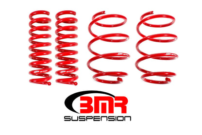 BMR 16-17 6th Gen Chevrolet Camaro V8 Performance Version Lowering Springs (Set Of 4) - Red