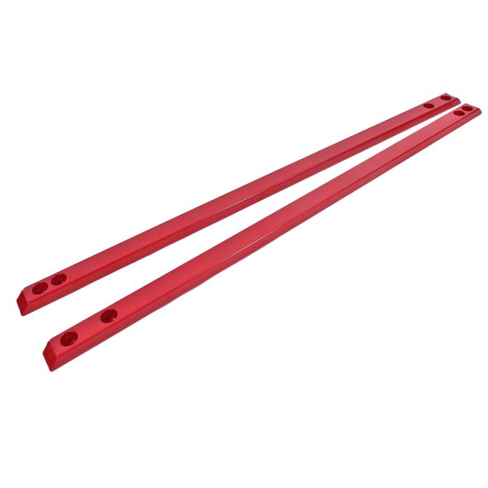 BMR 15-17 S550 Ford Mustang Super Low Profile Chassis Jacking Rails - Red